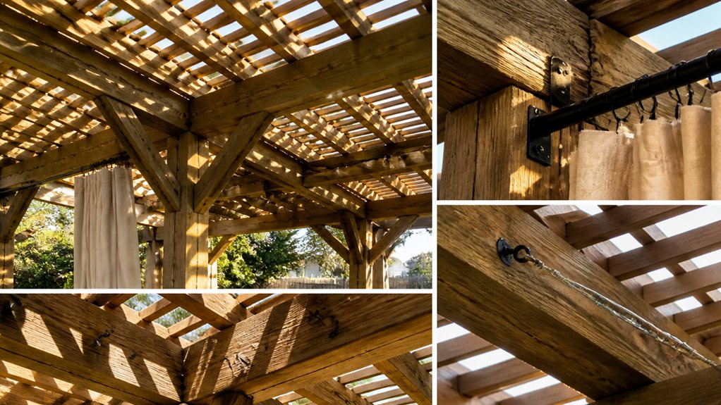 evaluate pergola hanging spots
