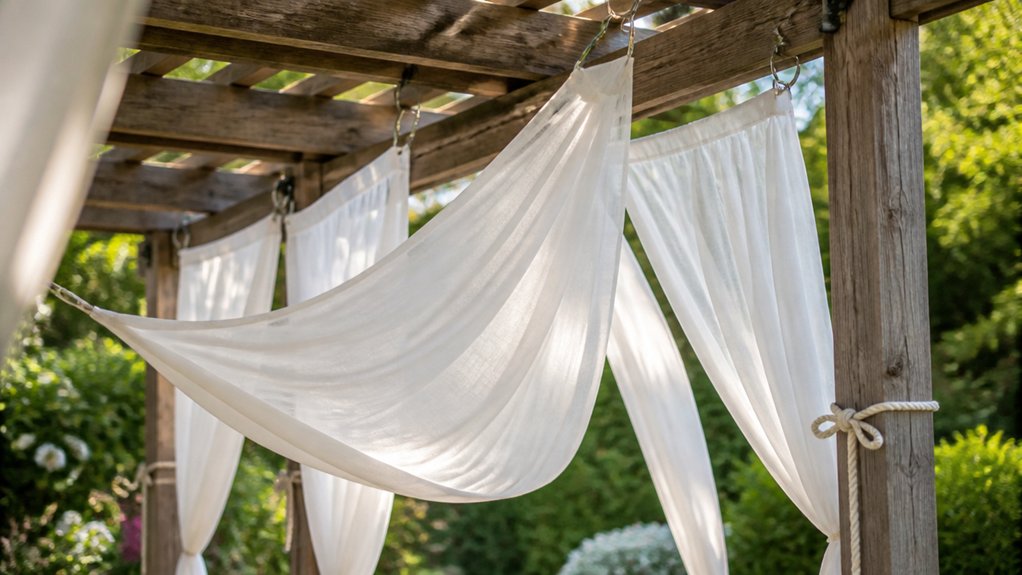 hang outdoor curtains elegantly