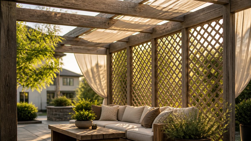 pergola privacy solutions options
